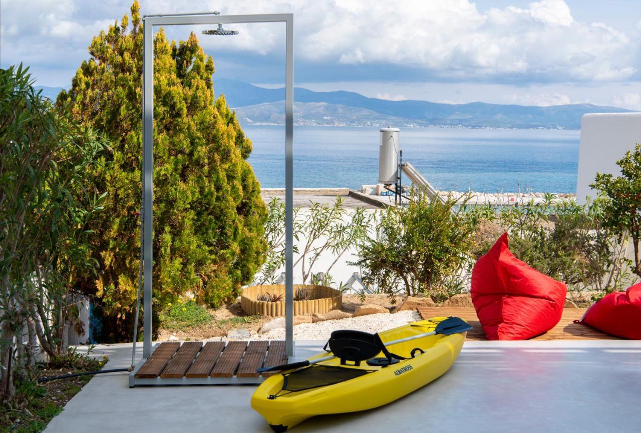 Splash With Amazing Sea Views In Piso Livadi Bagian luar foto
