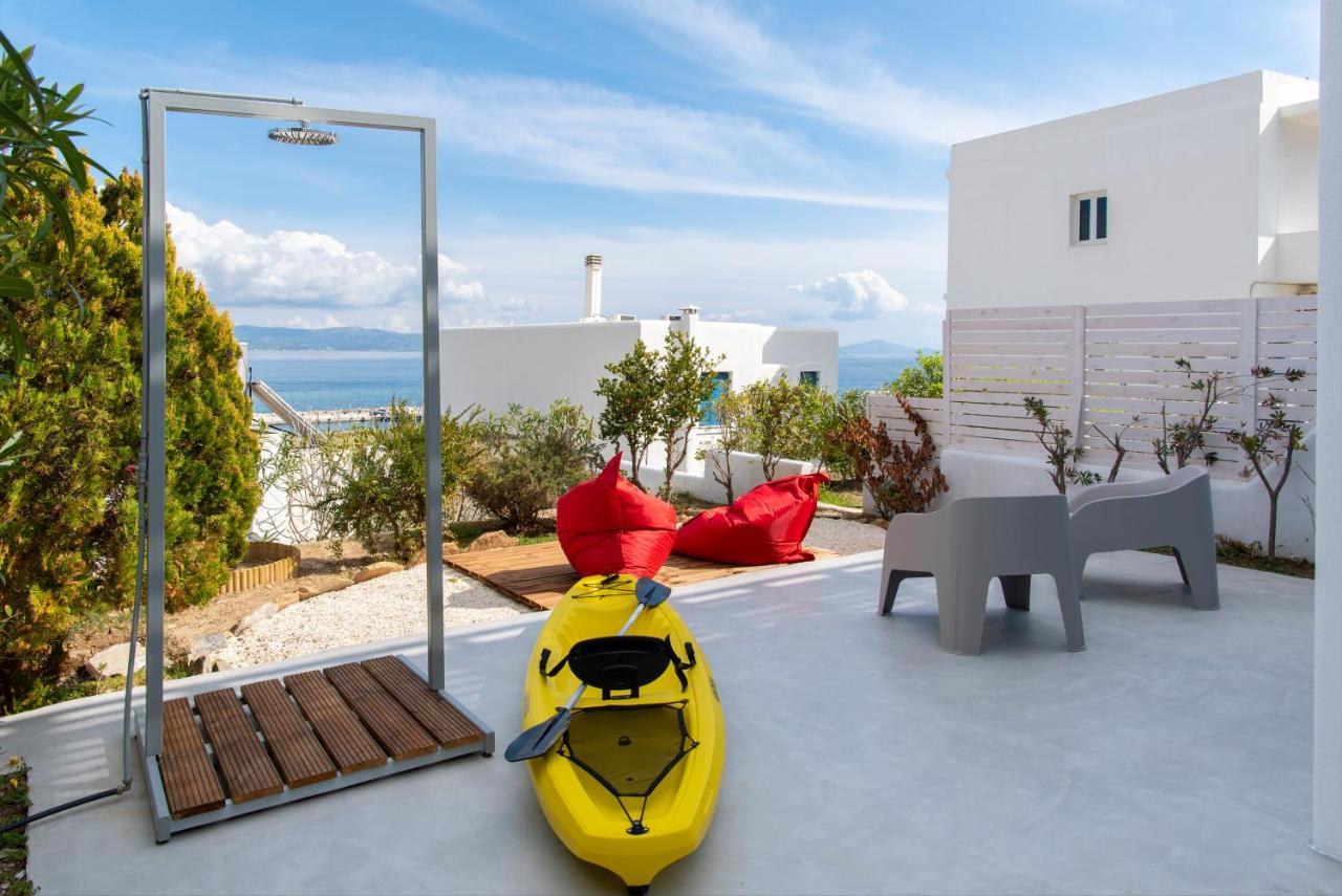 Splash With Amazing Sea Views In Piso Livadi Bagian luar foto