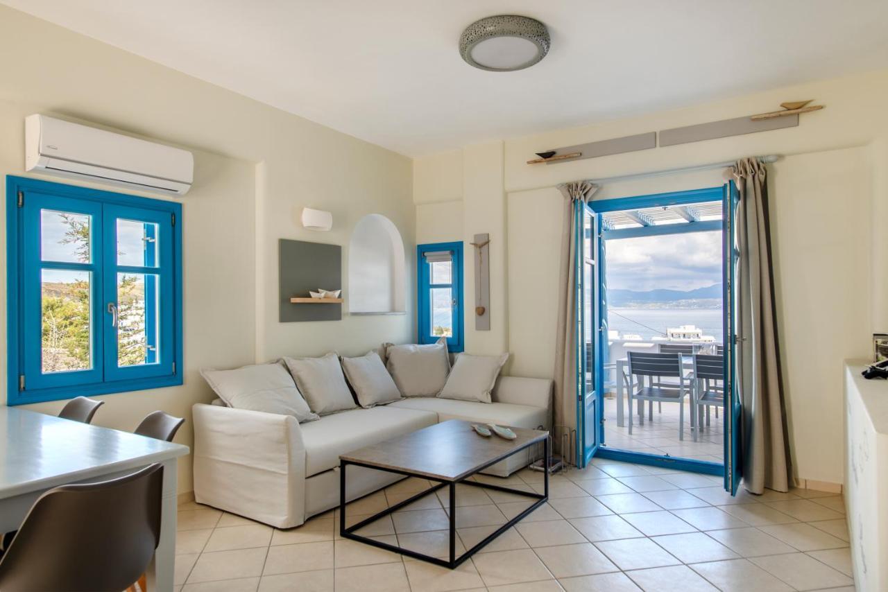 Splash With Amazing Sea Views In Piso Livadi Bagian luar foto